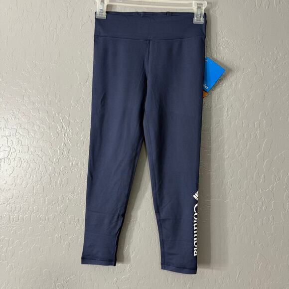 Columbia Girls Youth Hike Leggings, Navy Blue, S 7/8 2050521 - Picture 1 of 4